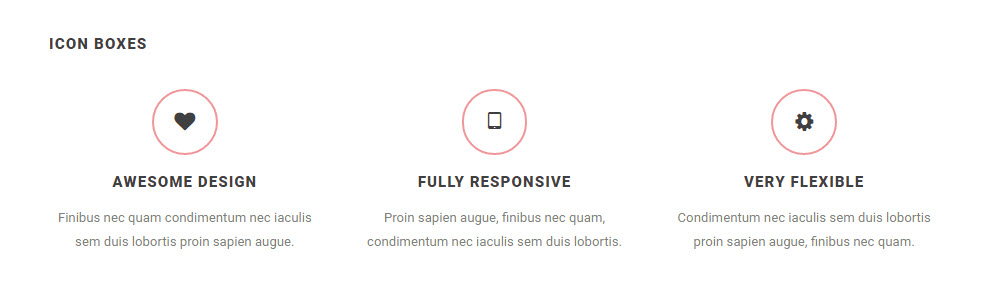 SOHO WordPress Theme Review Icon Boxen