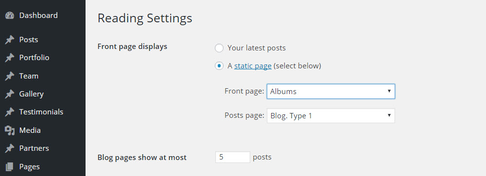 SOHO WordPress Theme Review-Einstellungen