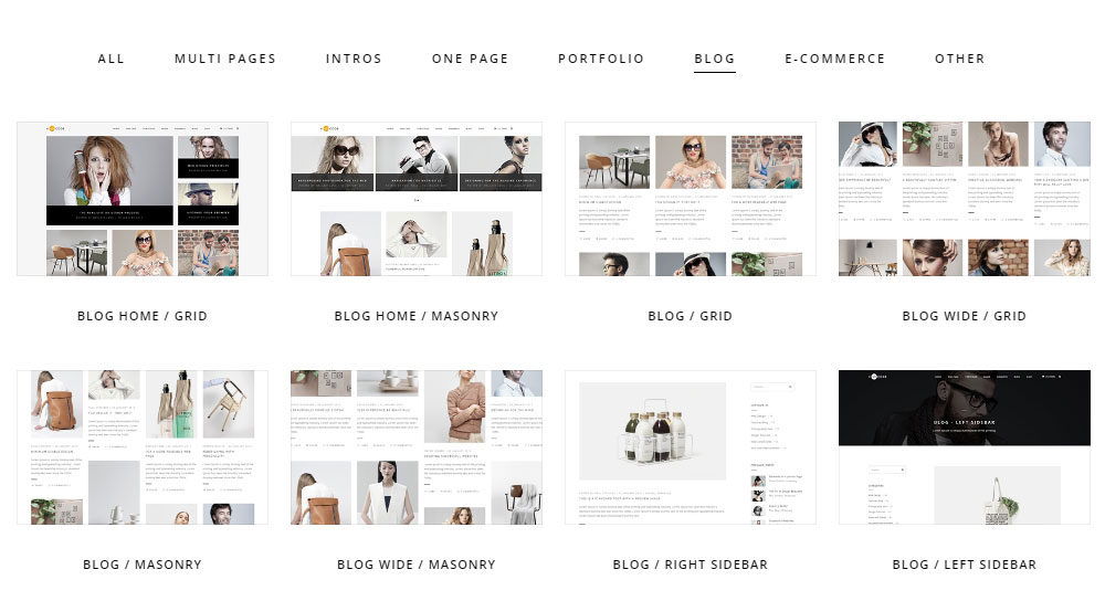 Démos de blog d'examen de thème H-Code