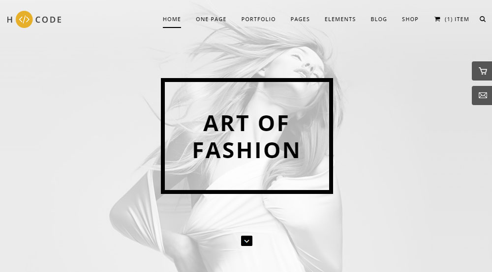 Examen du thème H-Code Mode démo