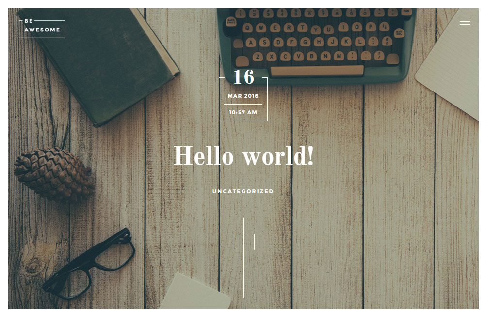 Postingan Blog Ulasan Tema BeAwesome