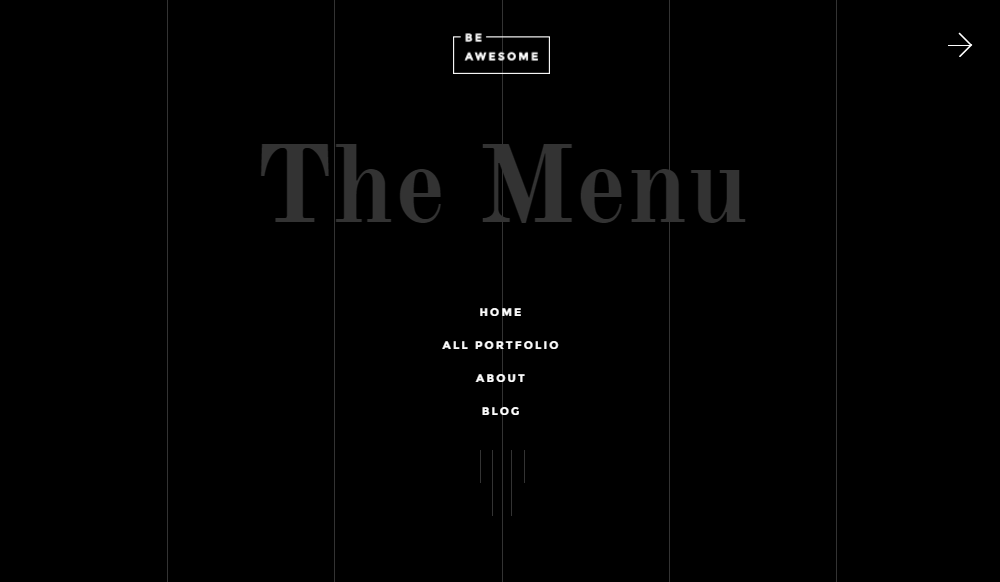 Menu Review Tema BeAwesome