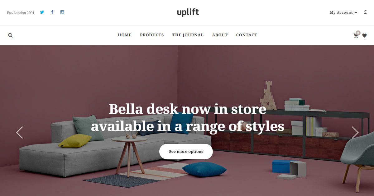 Uplift WordPress Theme Review Goods Demo