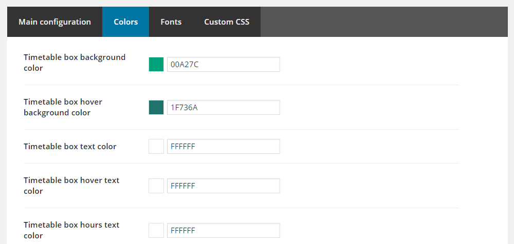 Построитель расписания обзора тем Smarty