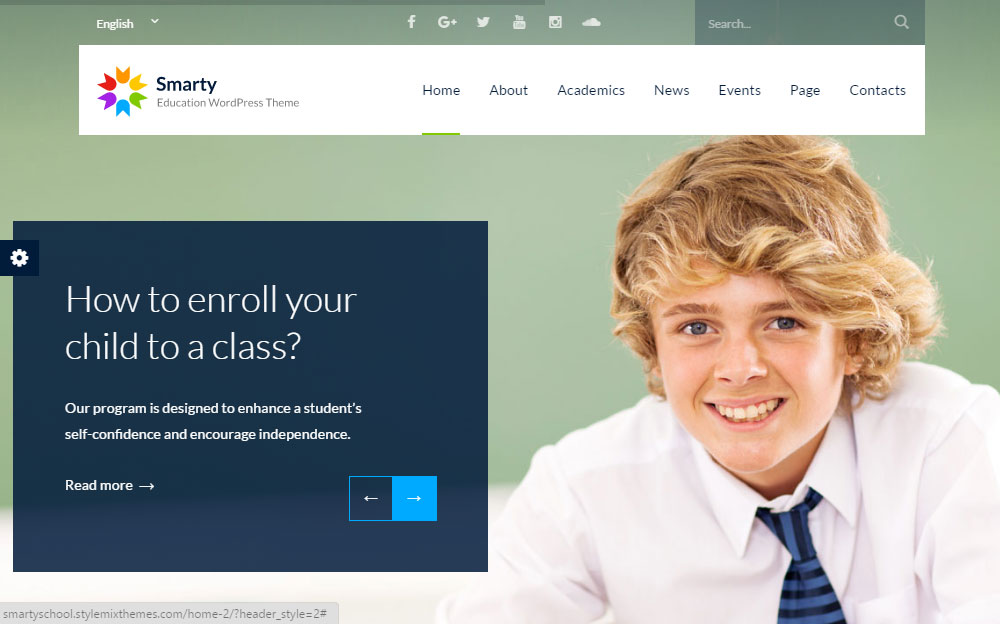 Слайдер Smarty Theme Review