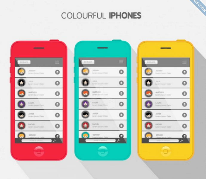 Coques iPhone colorées