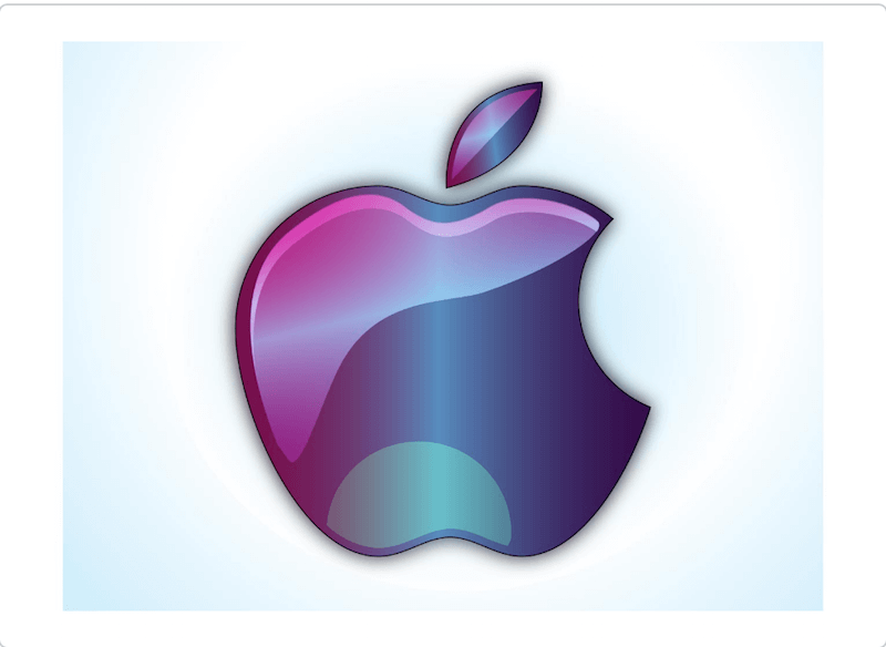Logo Apple brillant