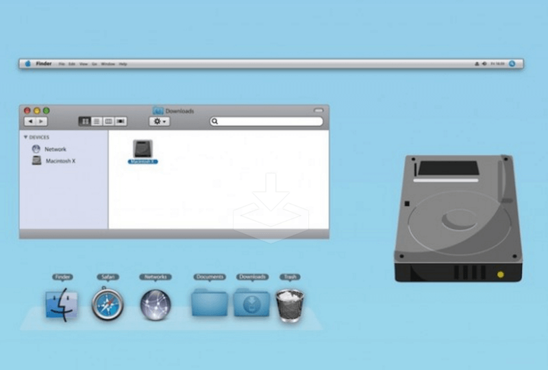 Icônes du Dock du Finder OSX