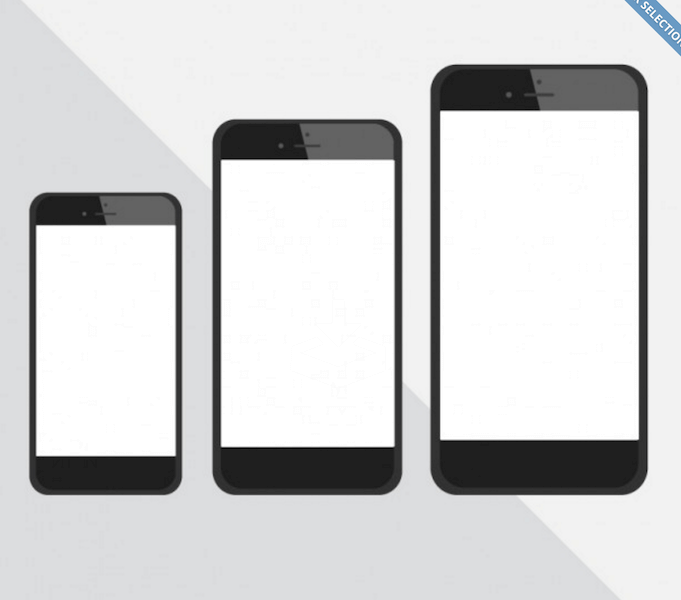 Vecteur de comparaison iPhone