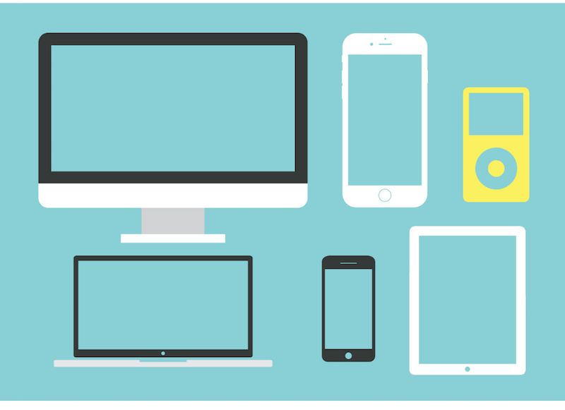 Ensemble vectoriel d'appareils multimédias