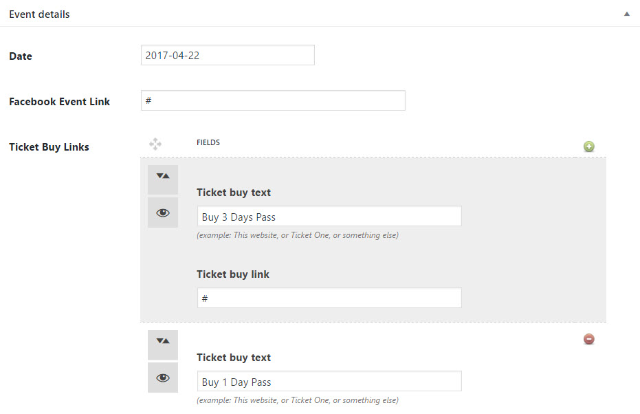 SONIK 事件帖子类型