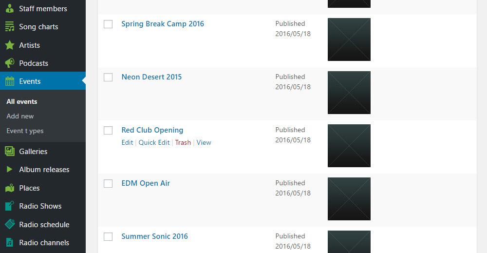 SONIK 自定义帖子类型功能示例