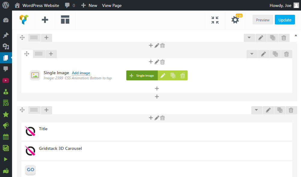 使用 Visual Composer 进行编辑