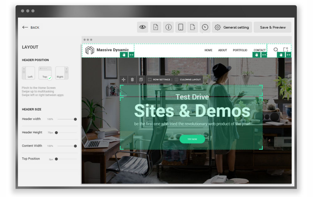 Massiver dynamischer Review Builder