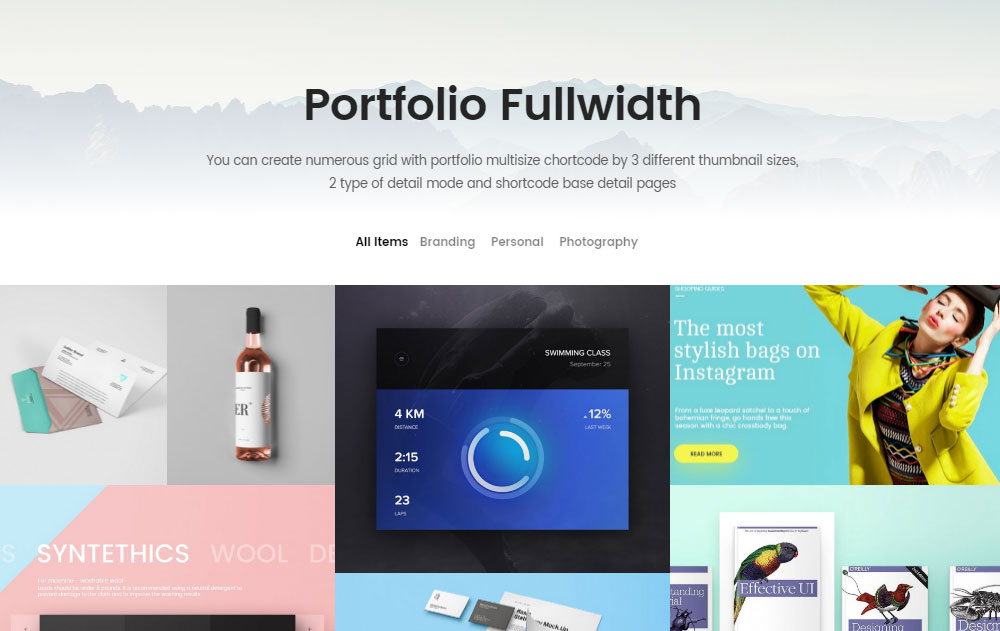 Massives dynamisches Bewertungsportfolio in voller Breite