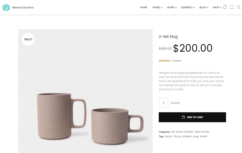 Massive Dynamic Review-Produktseite