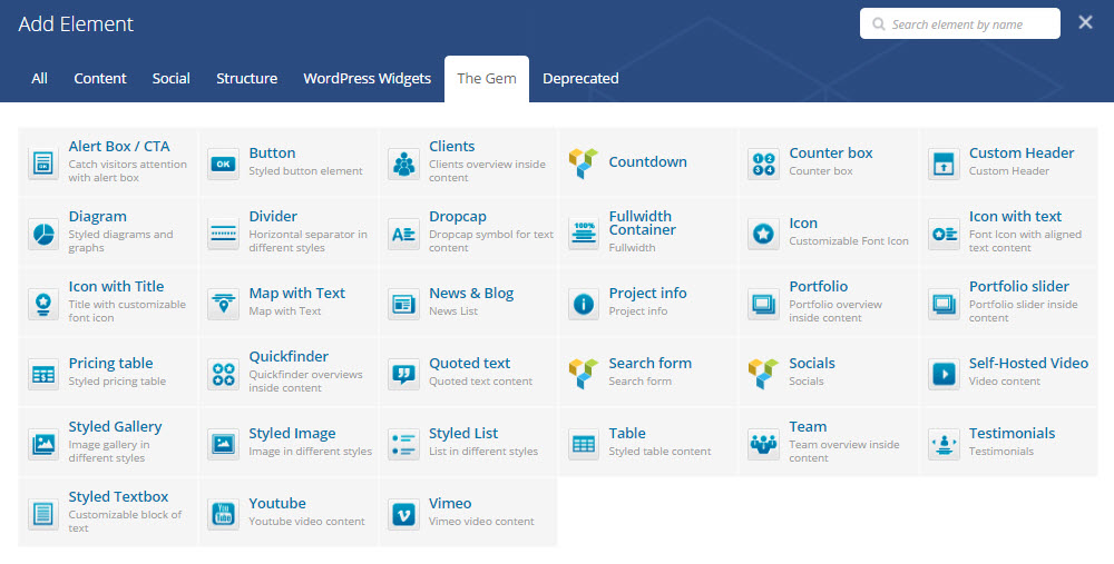 Elemen VC Kustom Permata