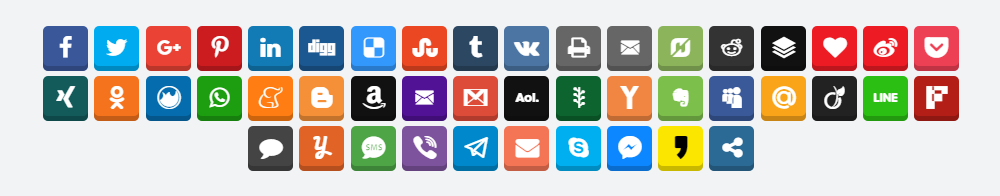 Butoane ușoare de partajare socială pentru pictogramele de revizuire WordPress