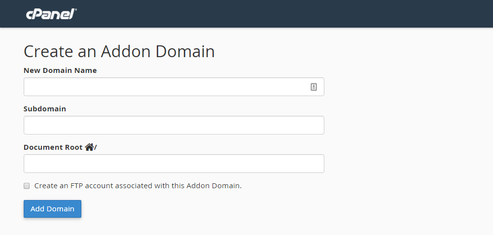 Dominio aggiuntivo per la revisione dell'hosting Inmotion