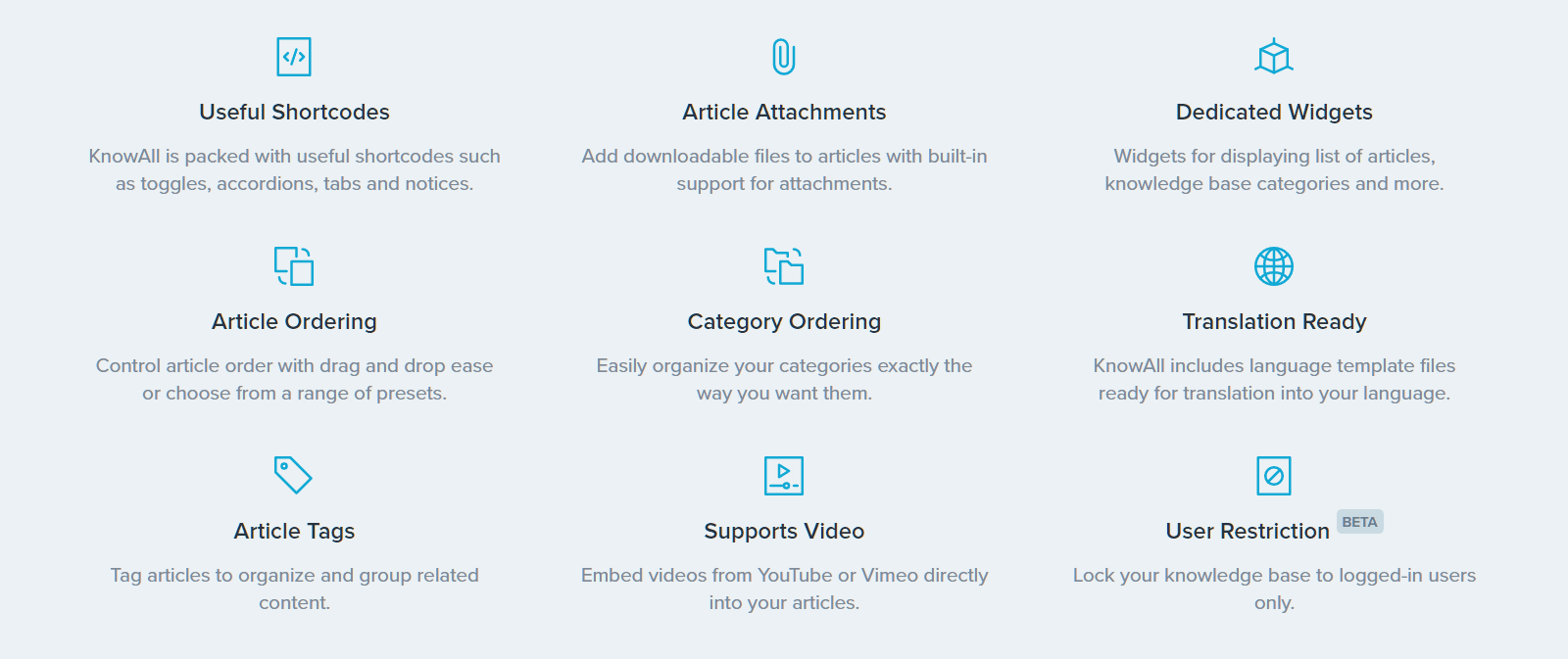 Funzionalità di revisione del tema KnowAll