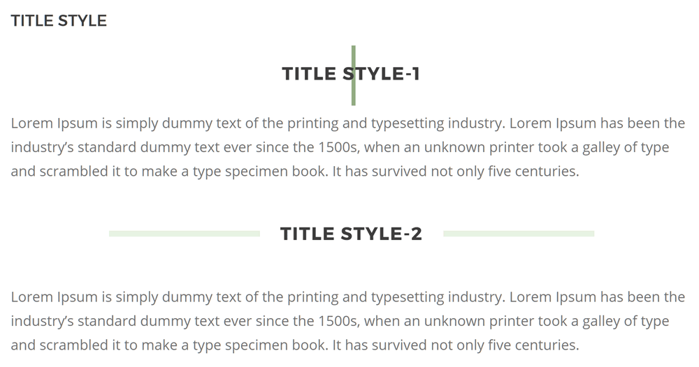Paperio-Titelelemente