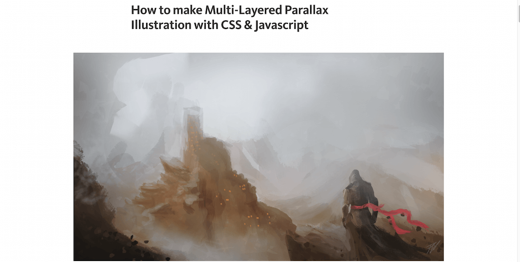 So erstellen Sie eine mehrschichtige Parallax-Illustration mit CSS und Javascript