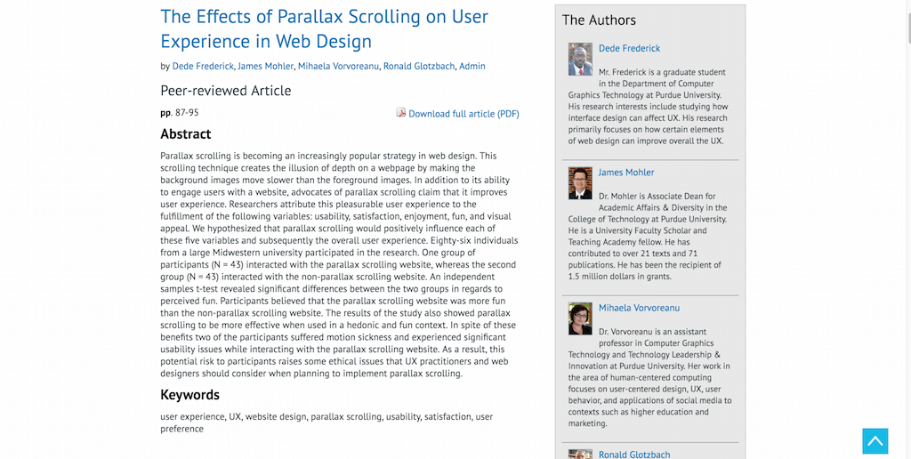 Die Auswirkungen von Parallax Scrolling auf die Benutzererfahrung im Webdesign