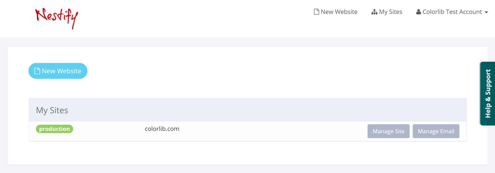Tableau de bord Nestifier