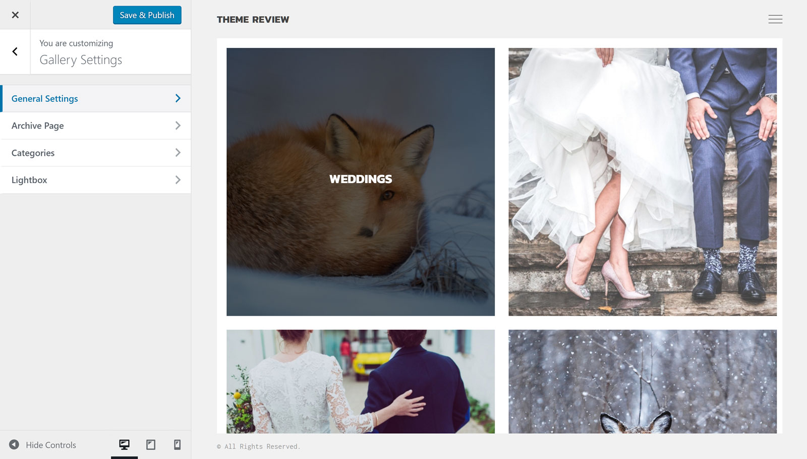 Personnalisateur de galerie