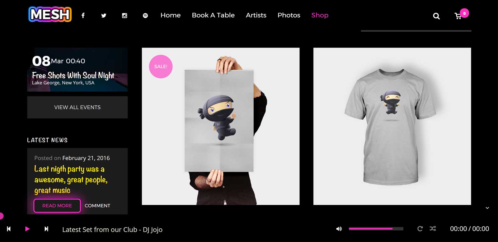 Boutique de commerce électronique