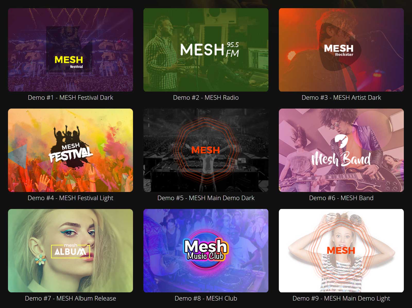 Démos d'examen du thème MESH