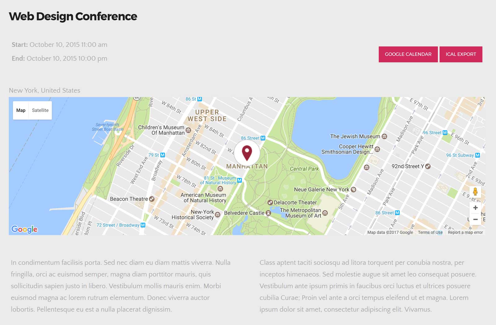 Das Front-End für Kernereignisse
