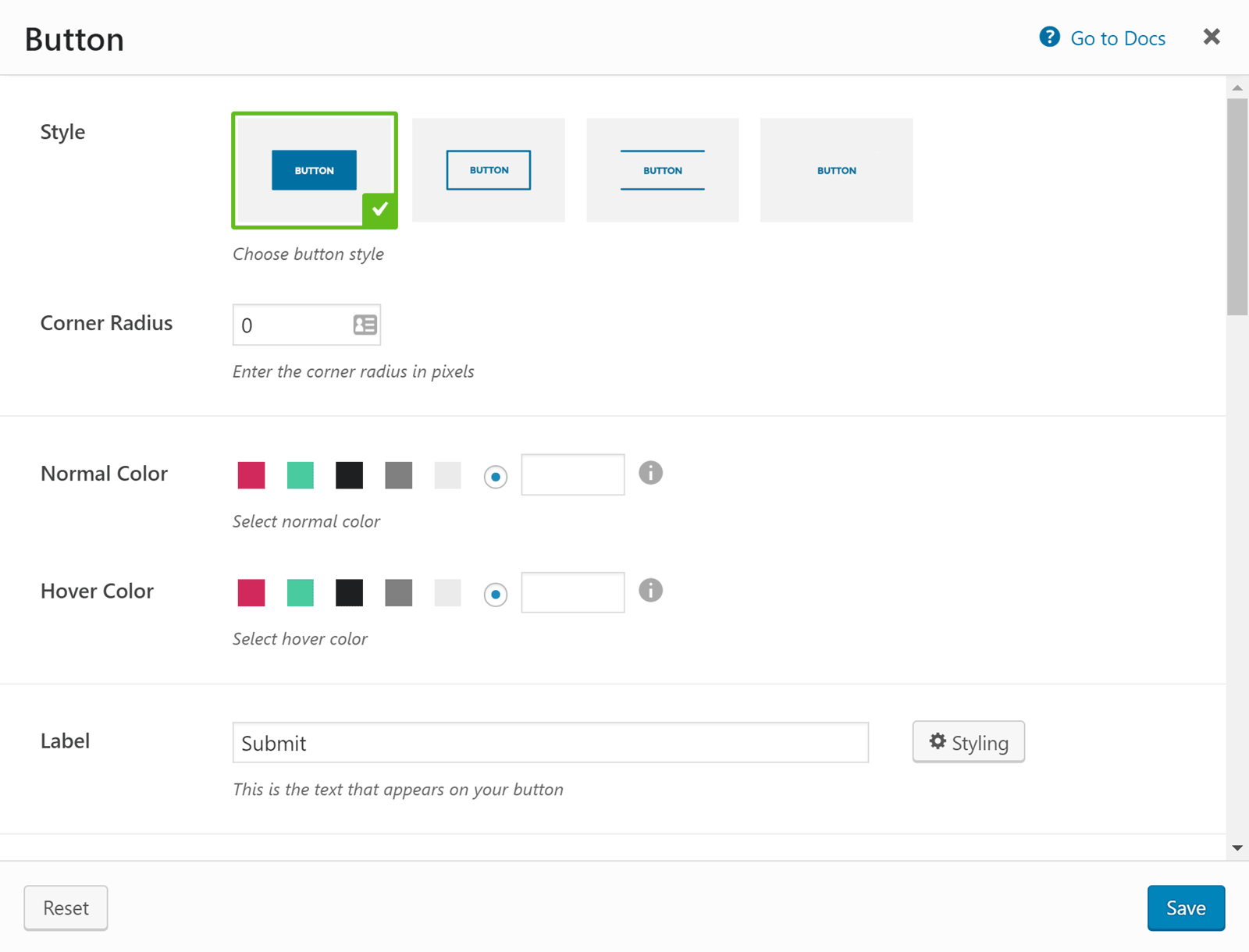 Die Einstellungen der Core-Taste