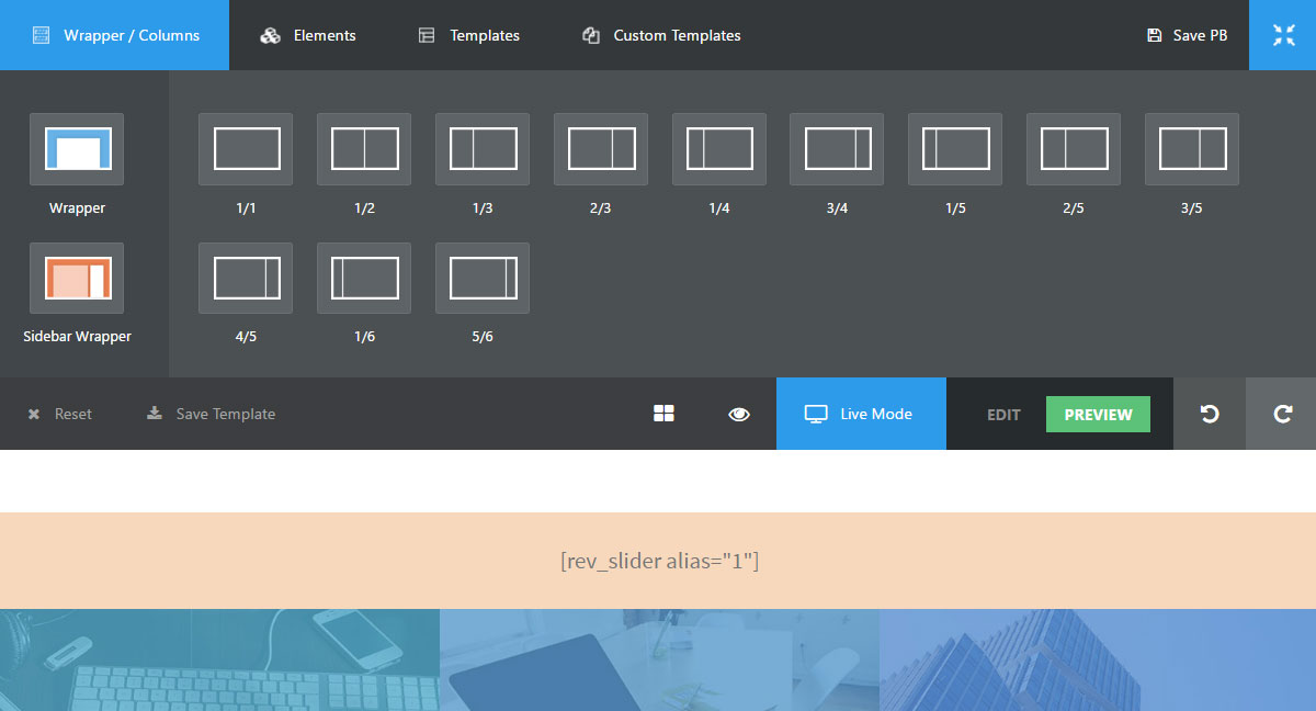 Конструктор страниц бесконечного обзора тем