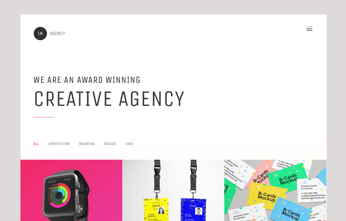 Бесконечный обзор темы IN Agency