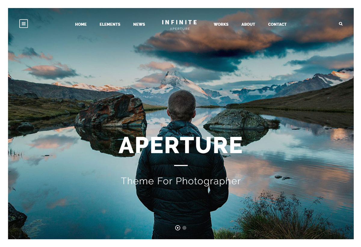 Демонстрация фотографии с бесконечным обзором темы