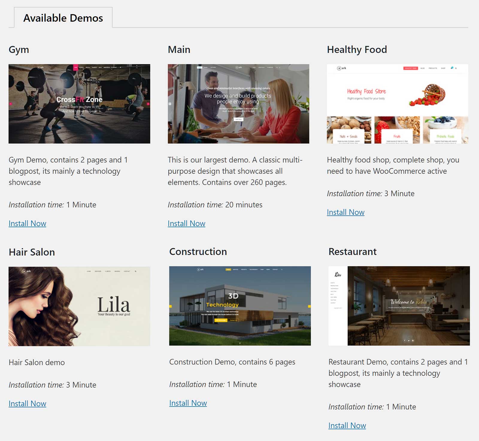 Ark Theme Review Demos