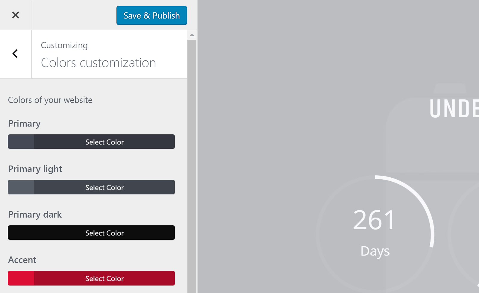 Onair2カスタマイザーの色