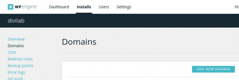WP Engine Review-Domains
