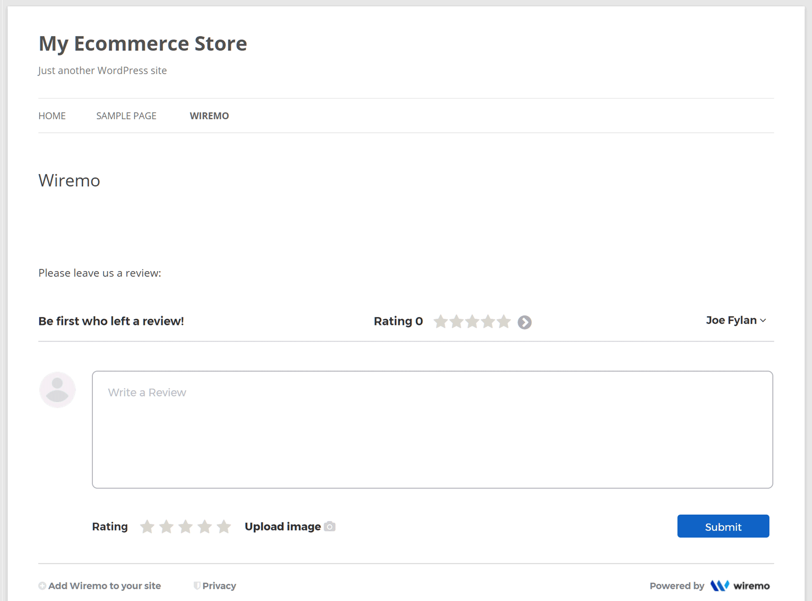 WordPressWiremoプレビュー