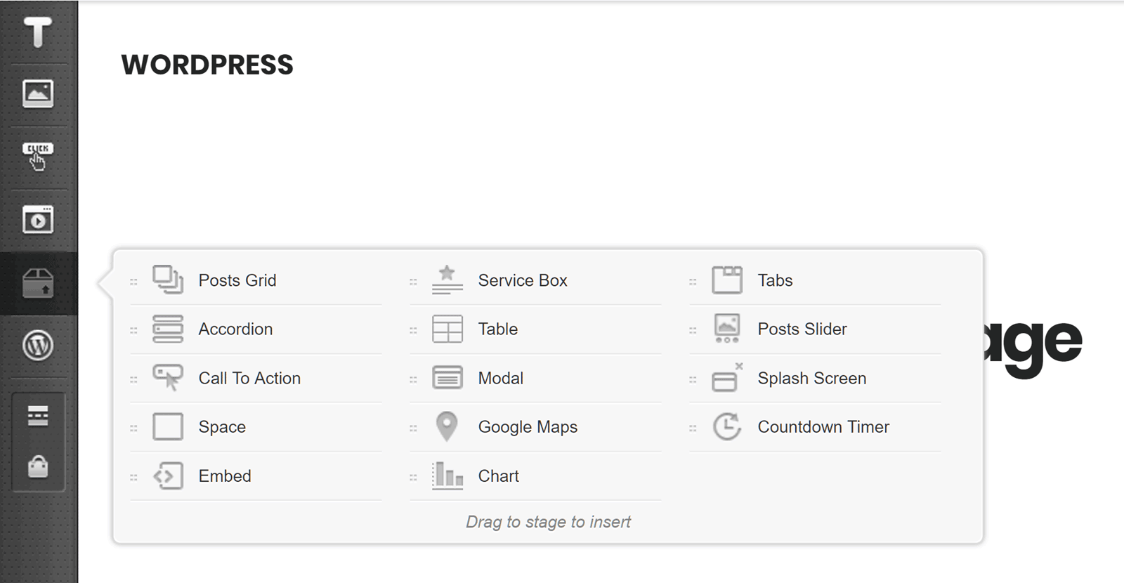 MotoPressコンテンツエディタフライアウトメニュー