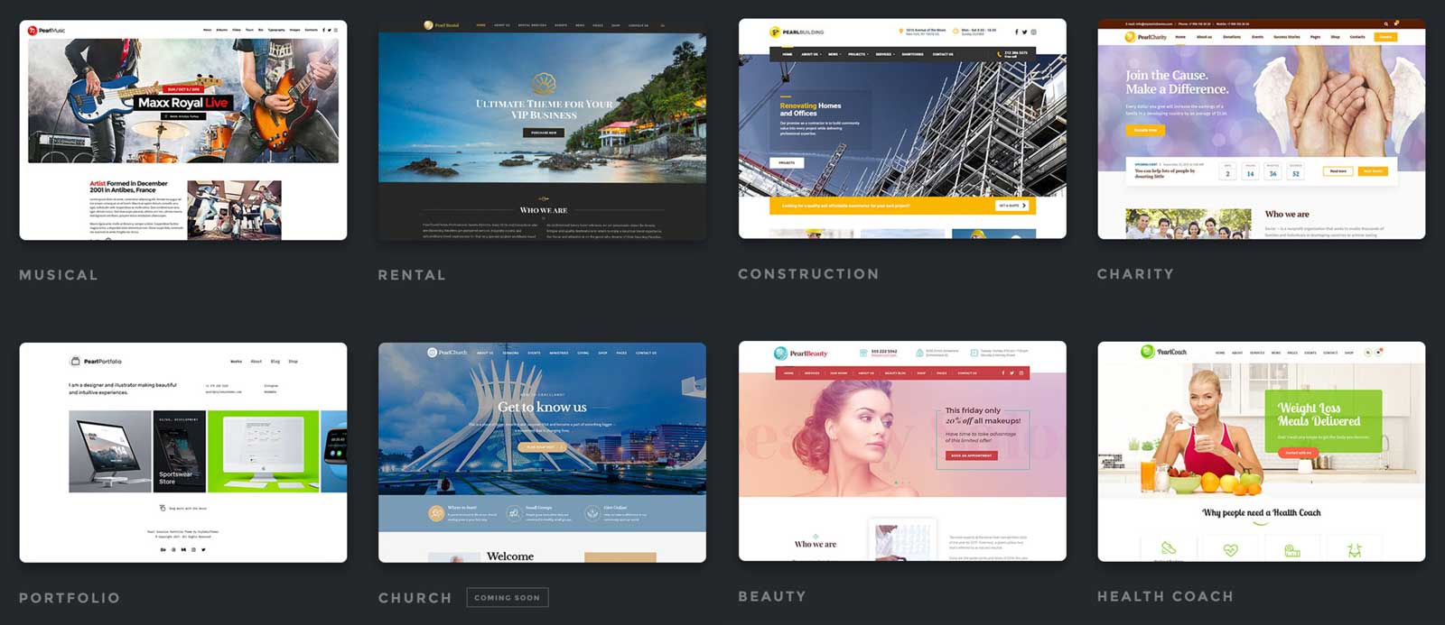 Démo d'examen du thème Pearl