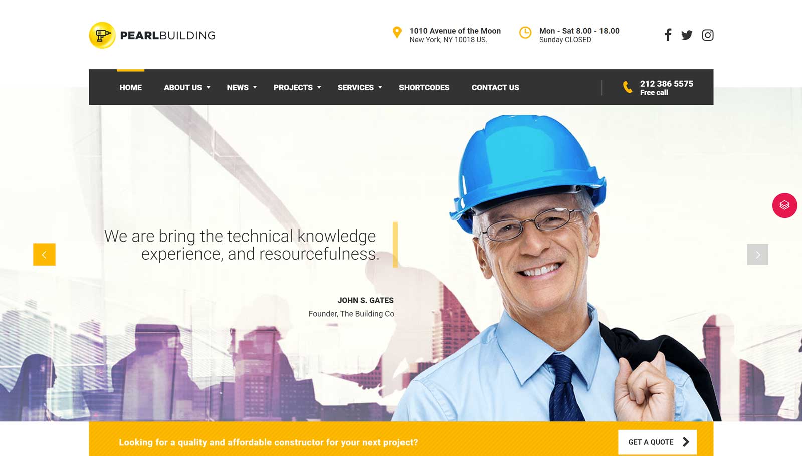 Démonstration de construction