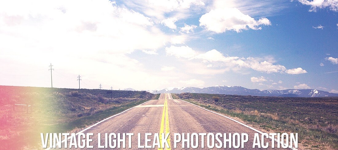 免费复古漏光photoshop动作