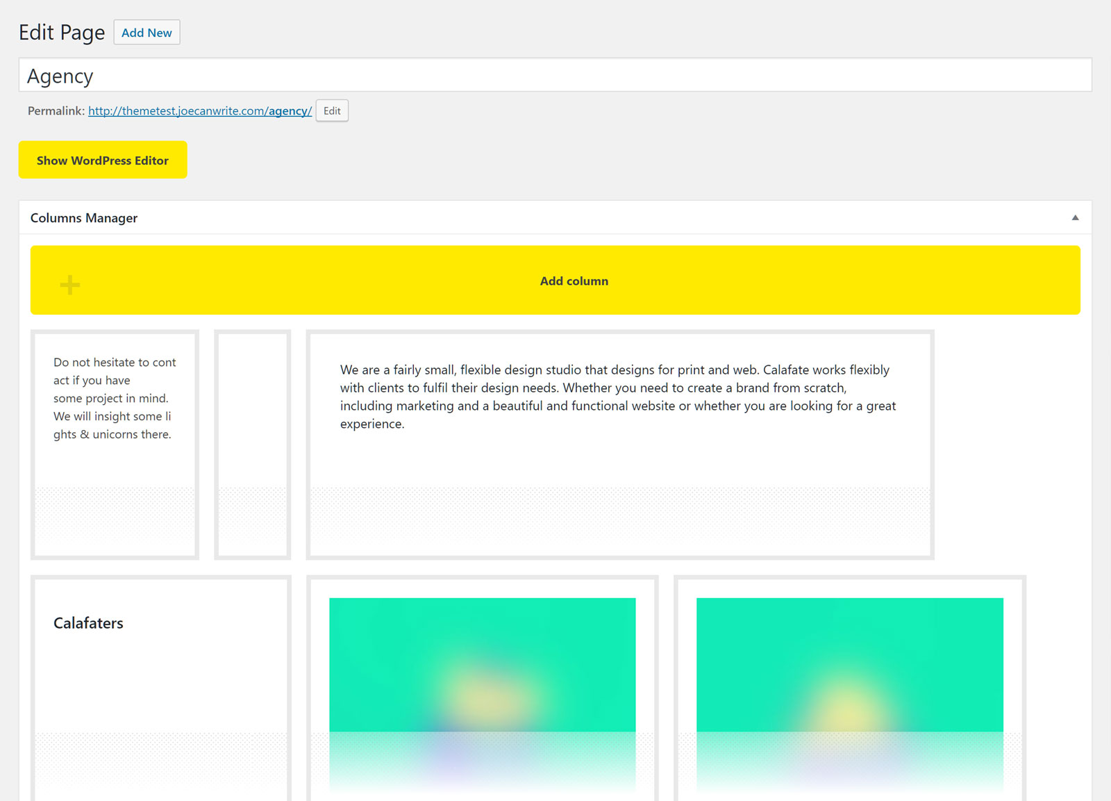 Kreator stron Calafate