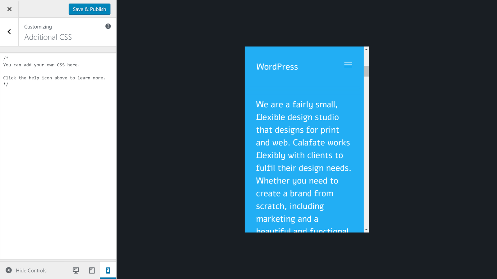 Konfigurator WordPress