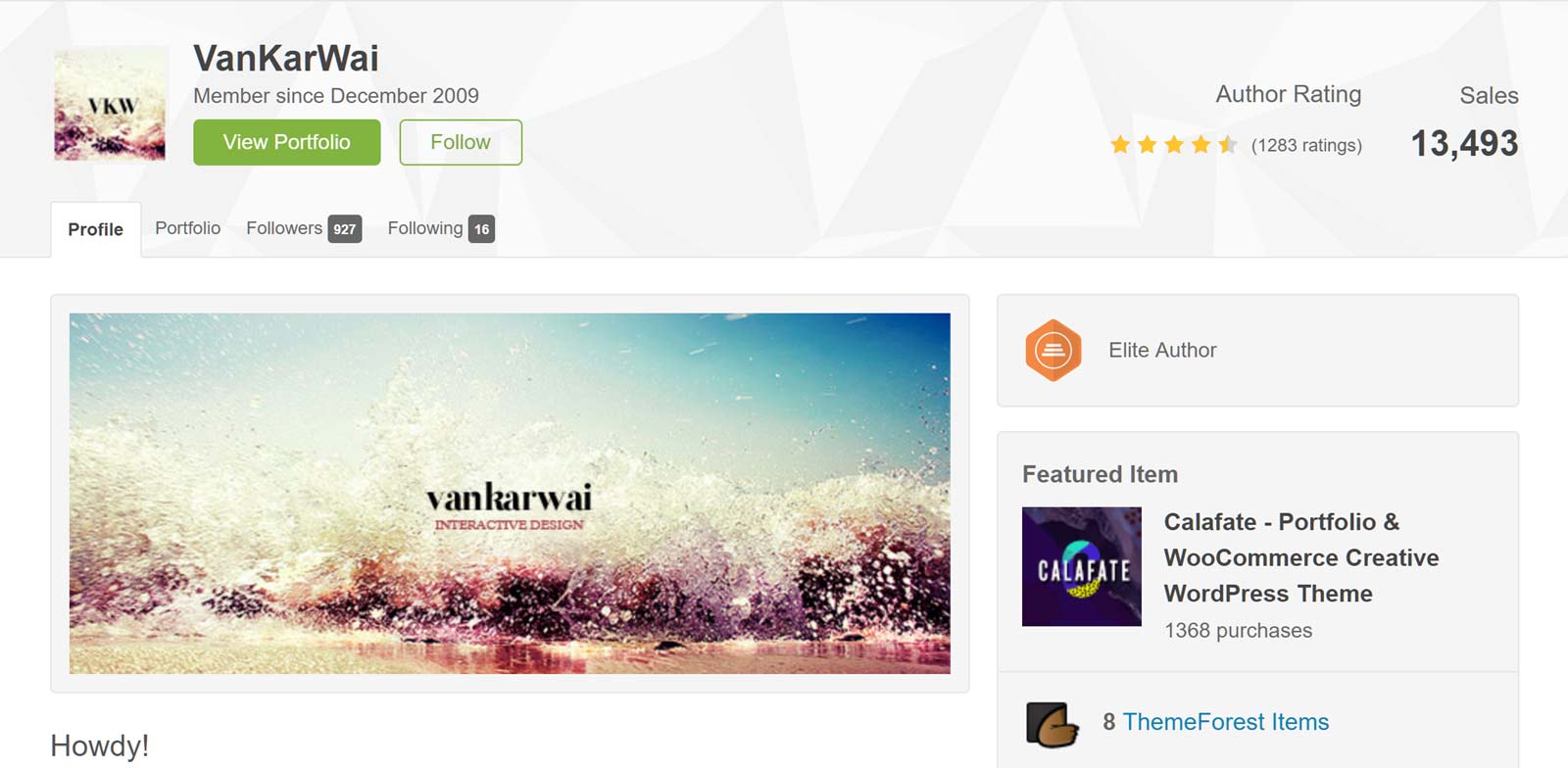 Profil autora motywu