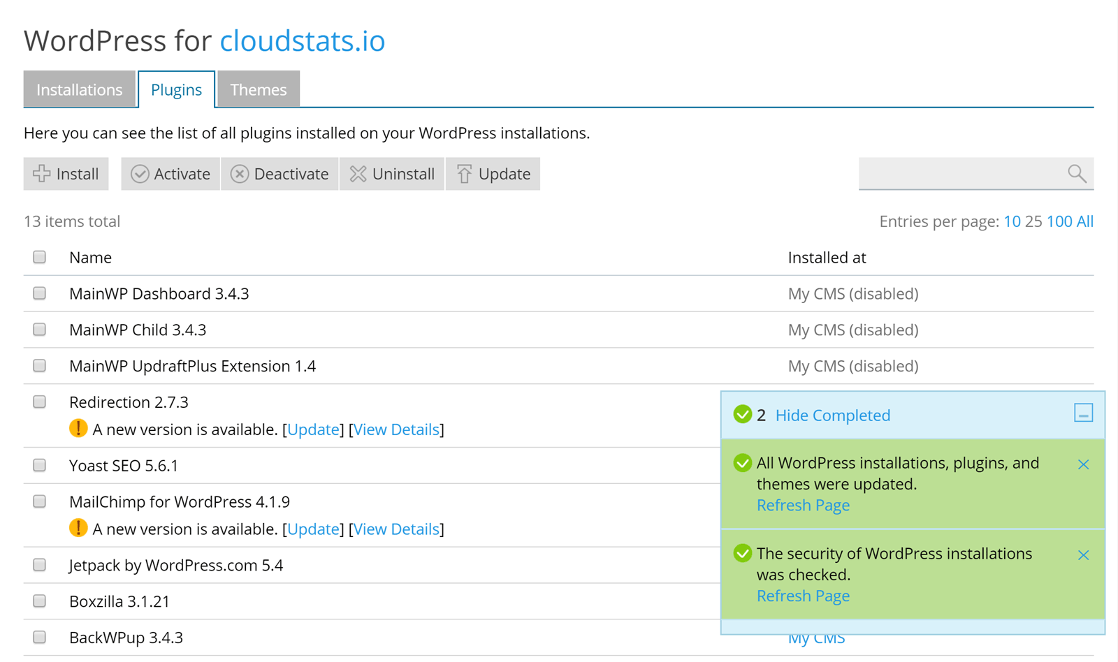WordPress-Updates verwalten