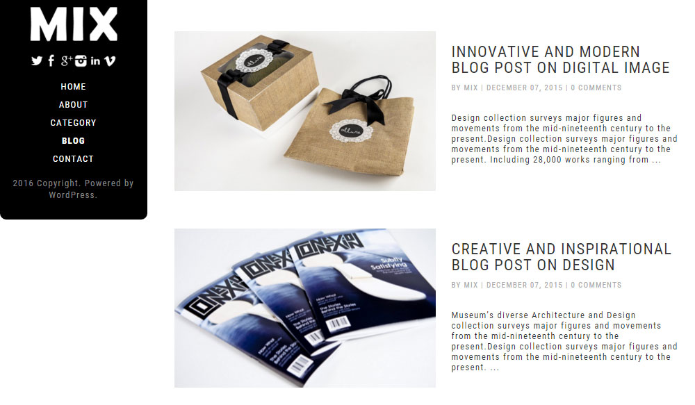 Design Multimédia Mix Blog