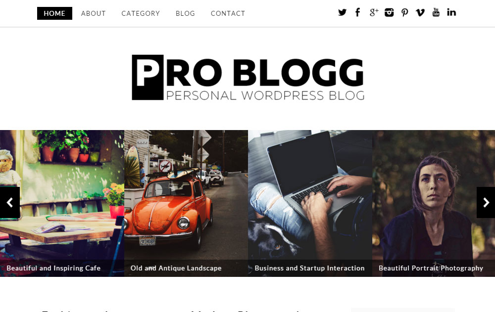 Thème de conception de blog